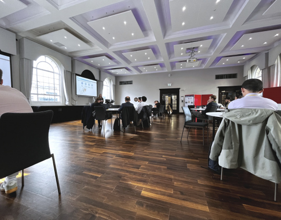 The main room of the metamaterials manufacturing conference 2026, hosted at The Exhcnage in Brimingham.